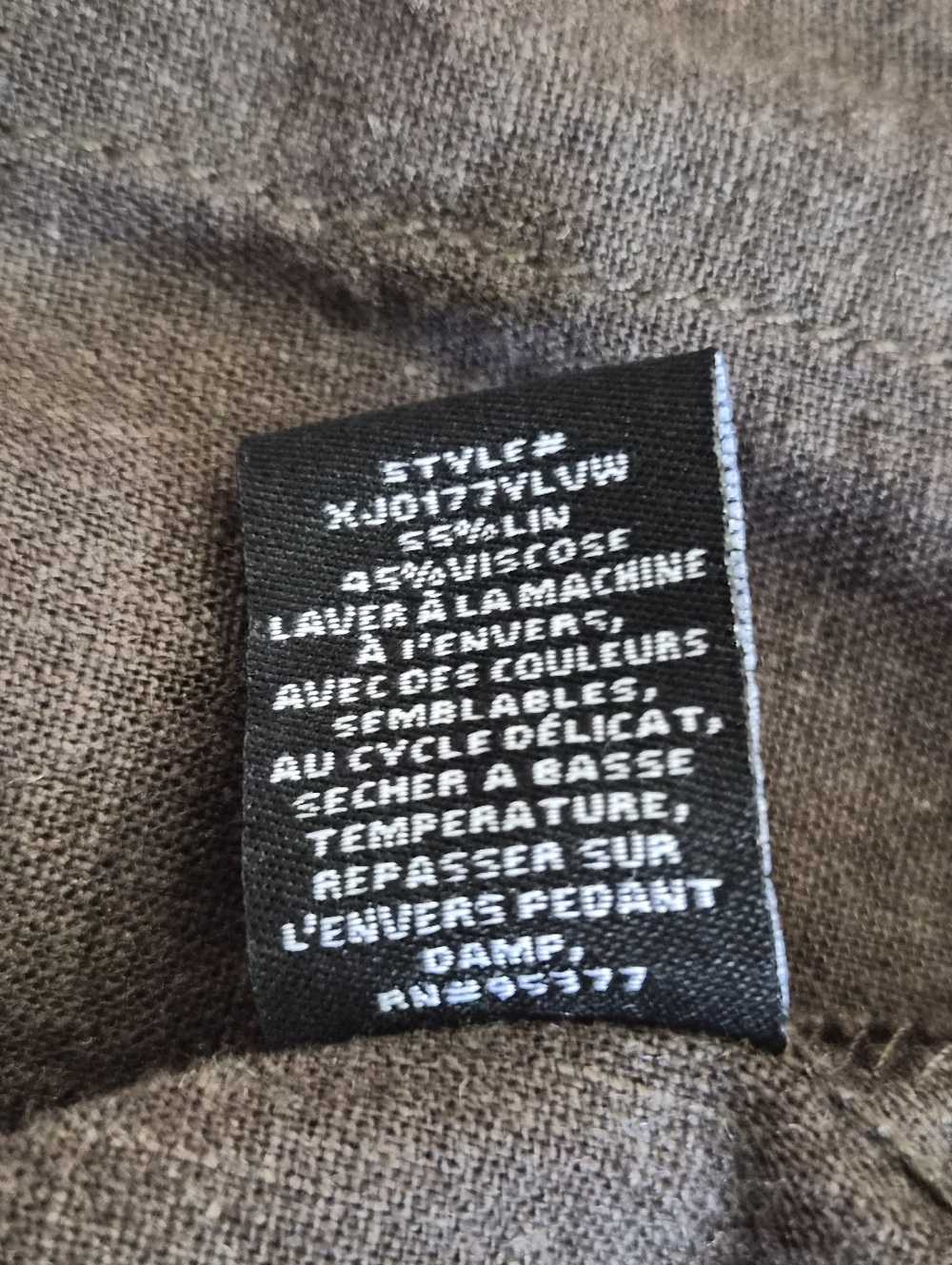 Sanctuary Olive Green Linen Blend Utility Jacket Tie Waist Size Small - Picture 13 of 13